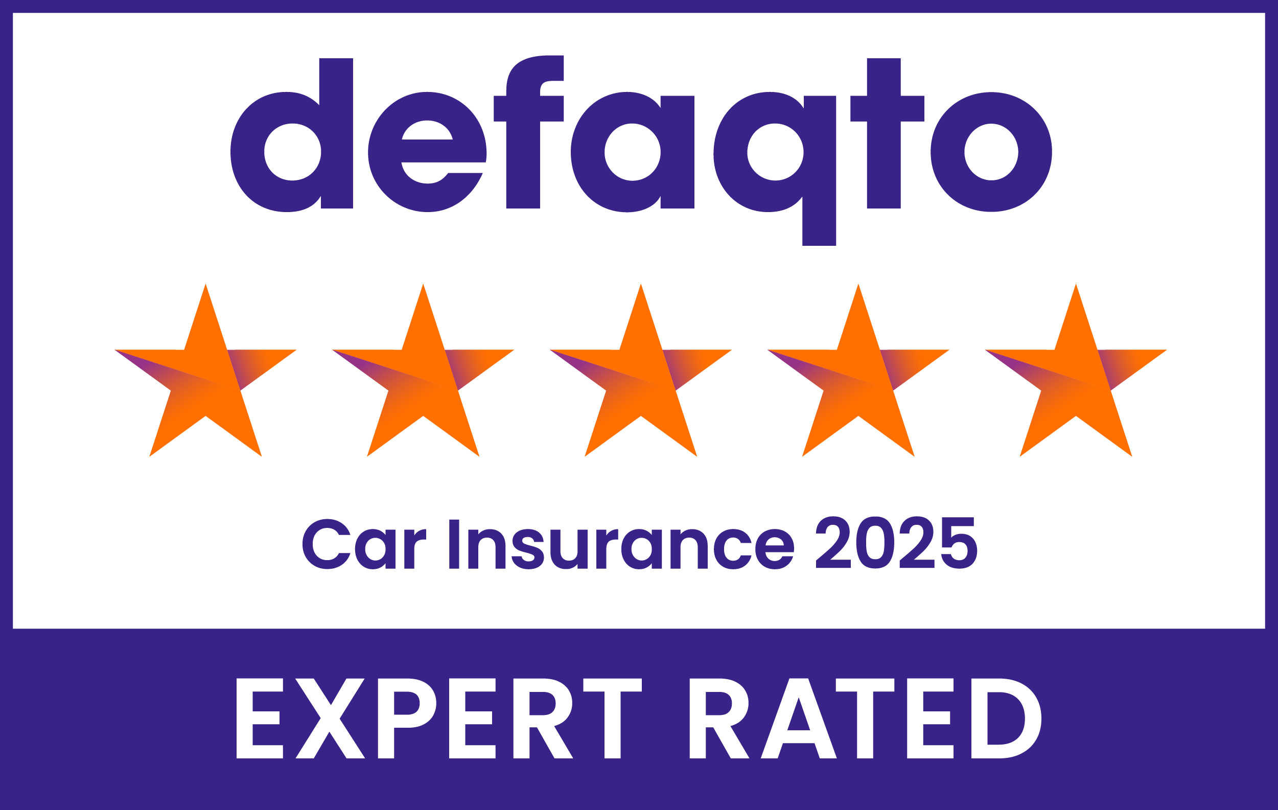Defaqto 5 star rated!